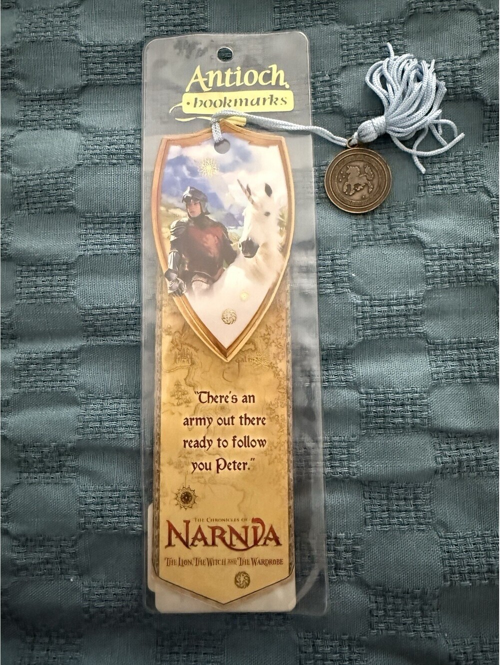 Antioch Chronicles Of Narnia Peter Pevensie Bookmark With Medallion Charm